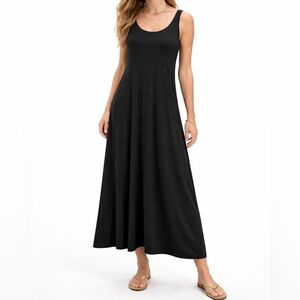 Eileen Fisher Scoop Neck Maxi Dress Size Small